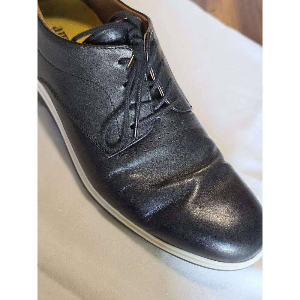 Amberjack The Original Obsidian Black Leather Oxford Shoes Men's 9.5 M Portugal